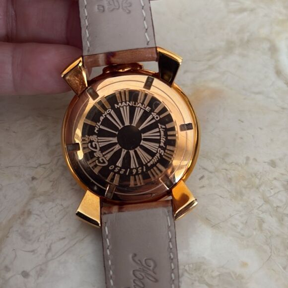 GaGà Milano Manuale 40mm Limited Edition Rose Gold Watch Made in Italy VERY RARE - Picture 6 of 13